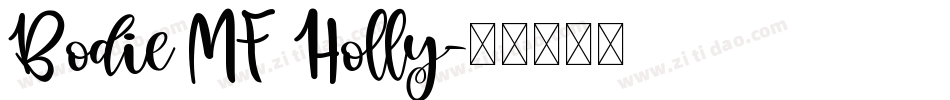 Bodie MF Holly字体转换